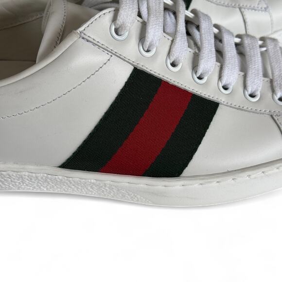 Gucci Ace Web Low-Top Sneakers White‎ - Picture 9 of 15